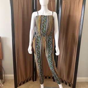 Sans Souci Romper Spaghetti Strap Printed NWT